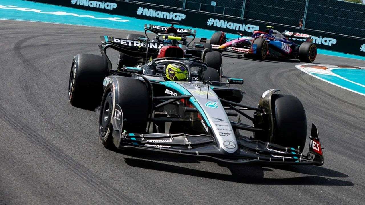 F1 Mercedes in Miami Grand Prix 2024