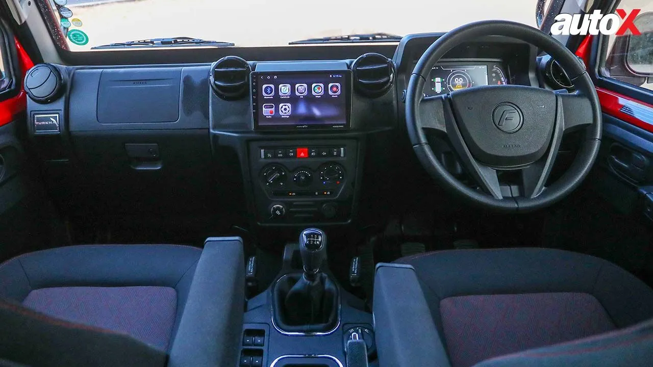 Force Gurkha 5-Door dashboard