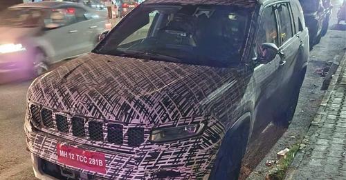 Jeep Meridian Facelift Spy