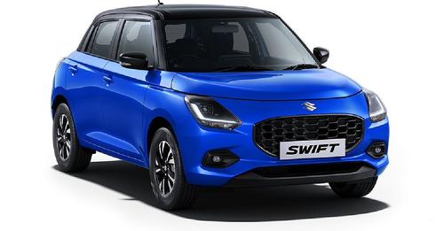 Maruti Suzuki Swift Luster Blue With Pearl Midnight Black Roof