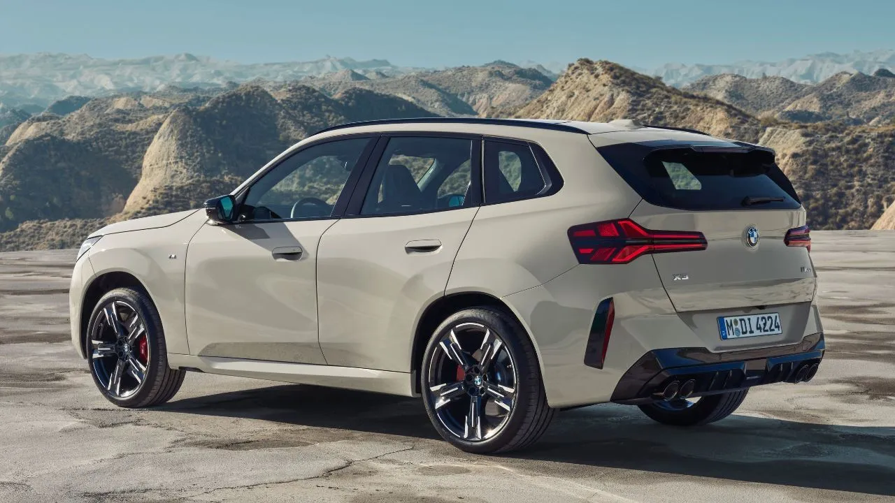 Updated BMW X3 Rear and Side View