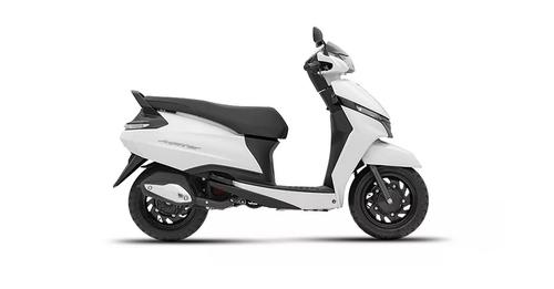 TVS Jupiter Lunar White Gloss