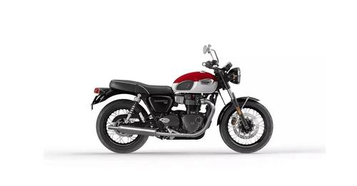 Triumph Bonneville T100 Carnival Red Fusion White
