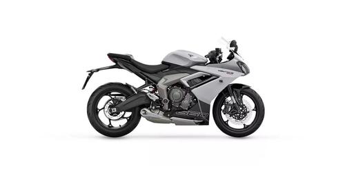 Triumph Daytona 660 Snowdonia White Sapphire Black