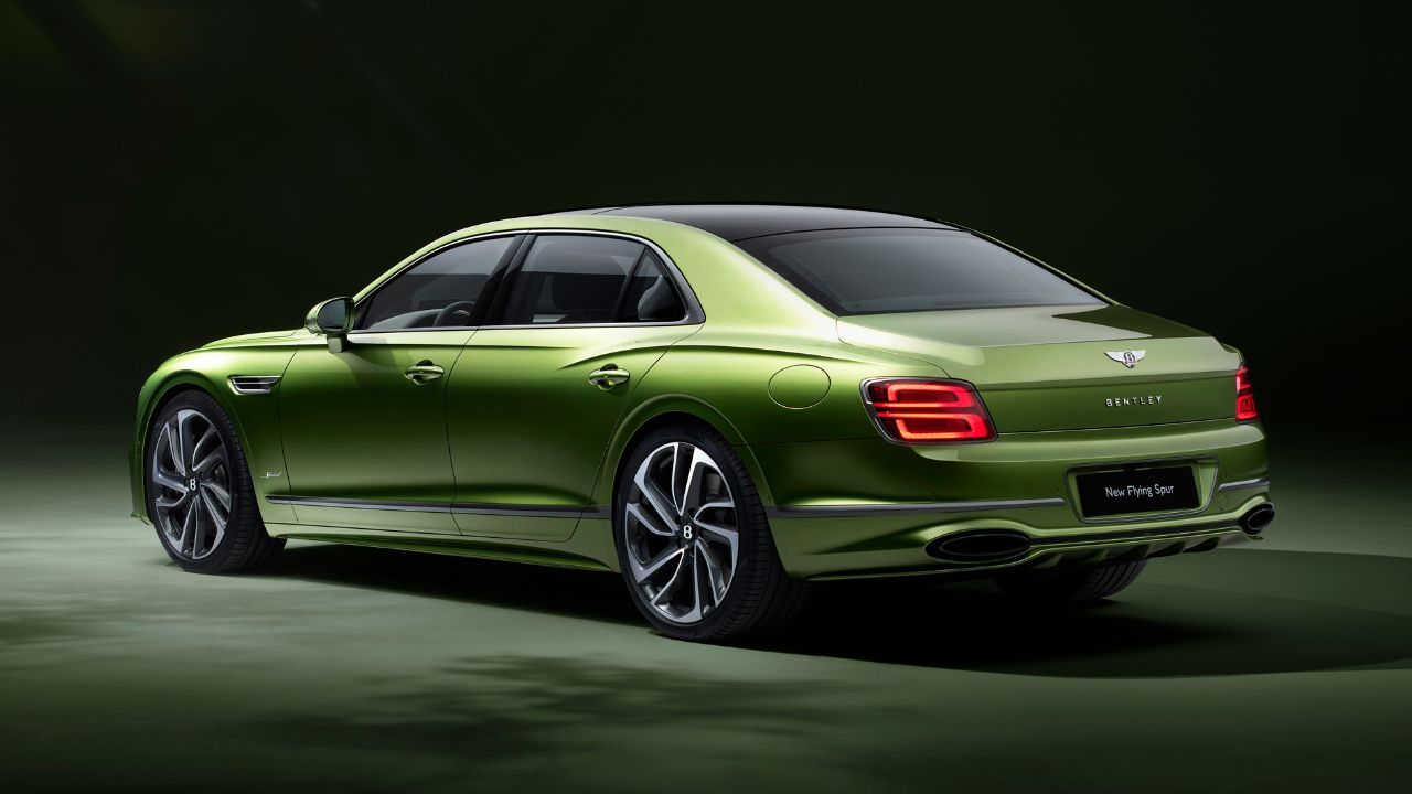 New Bentley Flying Spur Rear and Left Side View