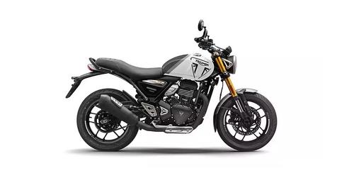 Triumph Speed 400 Pearl Metallic White Pewter Grey