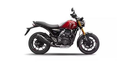 Triumph Speed 400 Racing Red Pearl Metallic White
