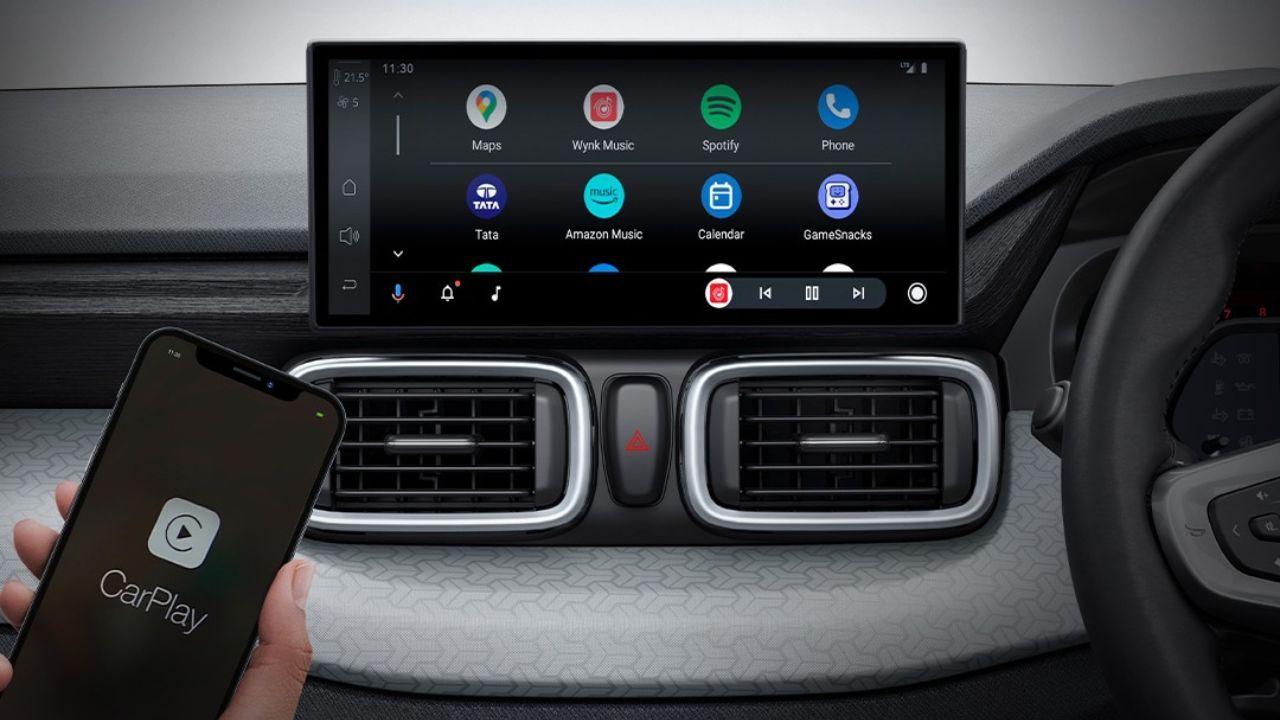 Tata Punch infotainment touchscreen