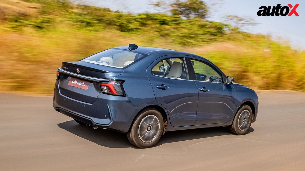 Maruti Swift Dzire Rear Three Quarter