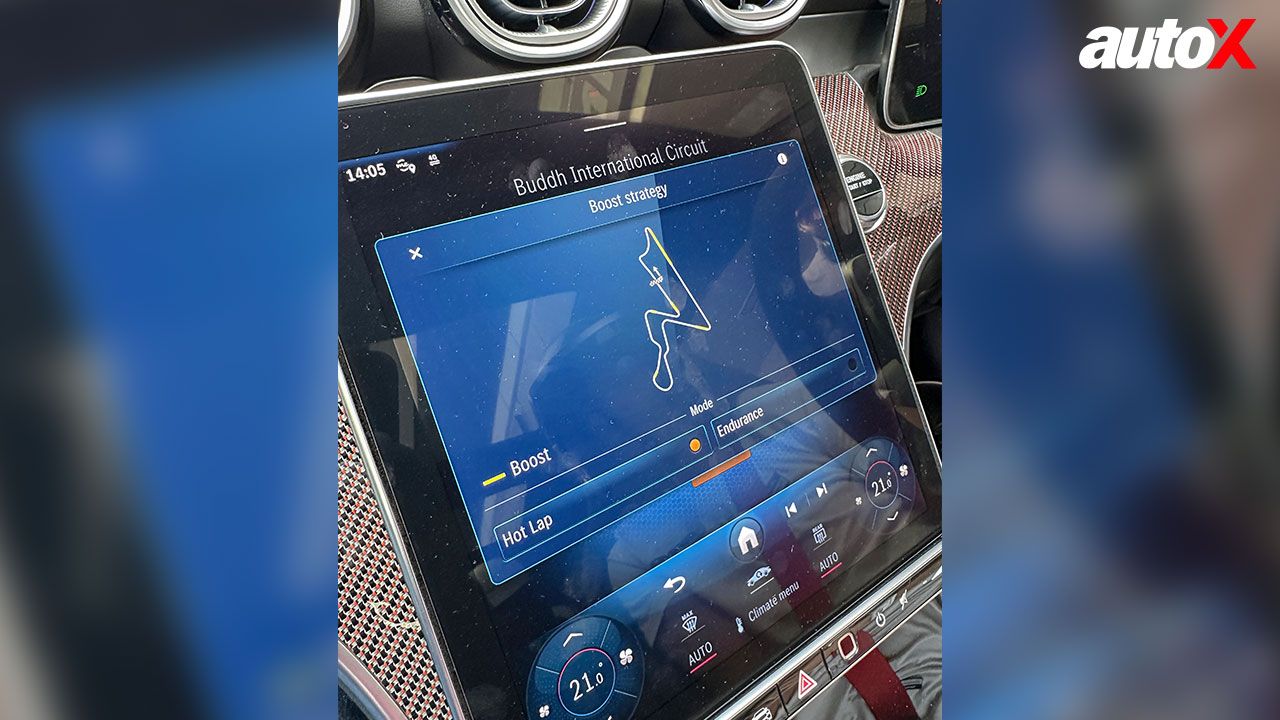 Mercedes AMG C63 S E Infotainment Screen