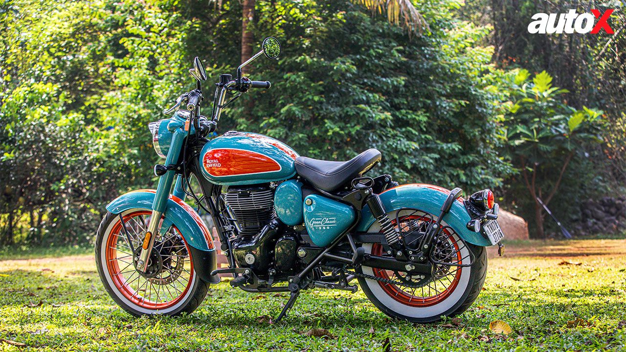 RE Goan Classic 350 Stand View