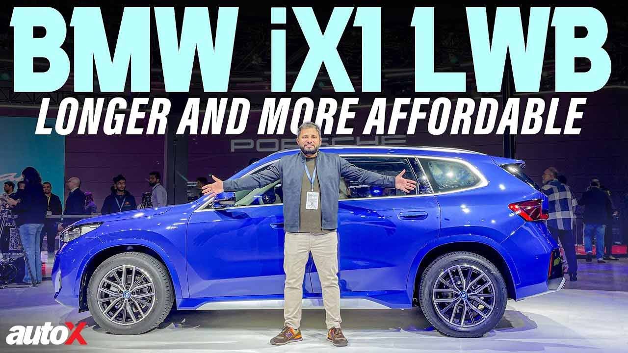 New BMW IX1 LWB 2025 Details And Features Revealed EV First Look Auto Expo 2025 India AutoX