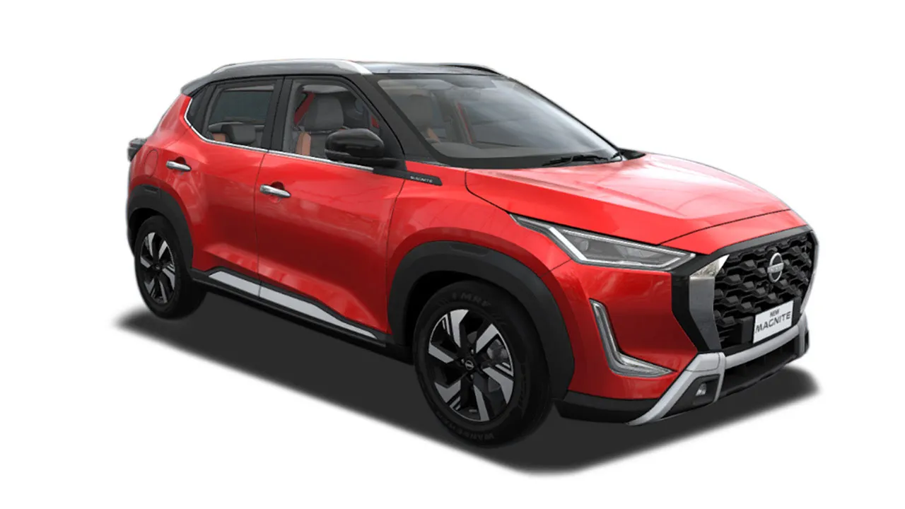 Nissan Magnite Flare-Garnet-Red-with-Onyx-black-roof