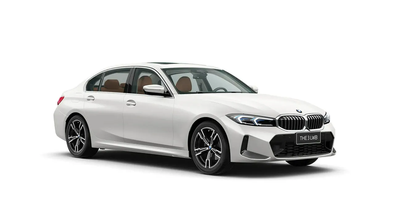 BMW 3 Series LWB Mineral-White-Metallic