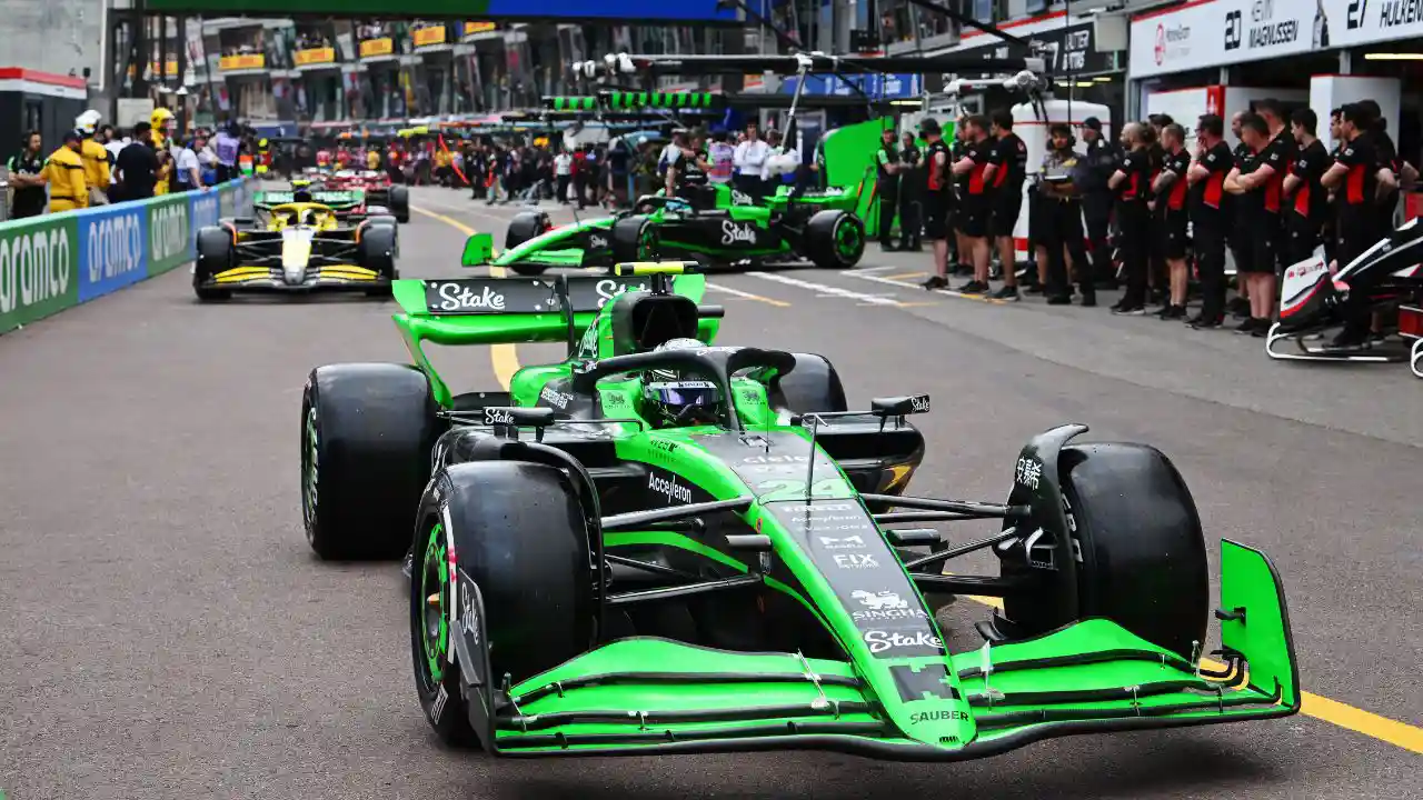 F1 Monaco Grand Prix Pitlane 