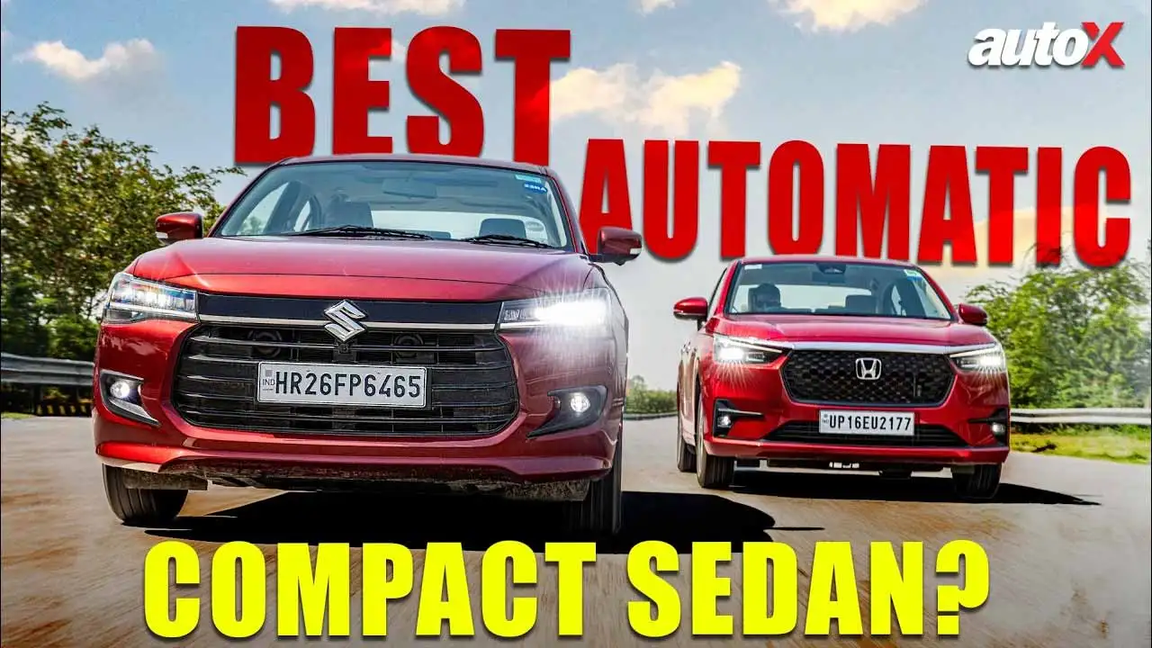 Honda Amaze ZX CVT Vs Maruti Suzuki Dzire ZXi AMT India S Most VFM Automatic Compact Sedan AutoX 1750307088281