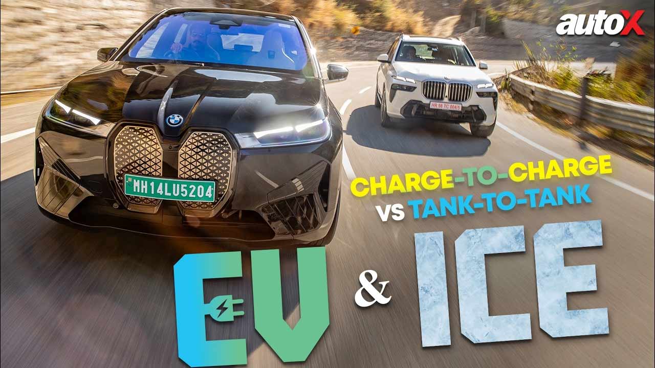 BMW IX Vs BMW X7 Full Charge Vs Full Tank Road Trip Challenge AutoX 1752468152956