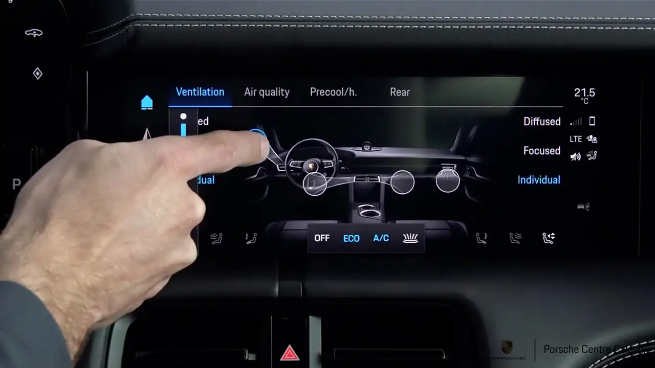 Porsche Taycan Ventilation Control