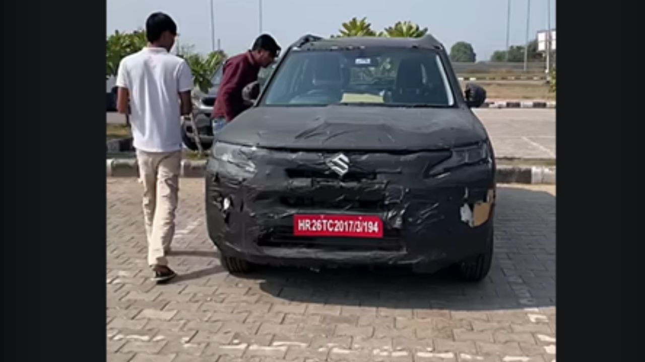 Maruti Suzuki Brezza Facelift Spied 1771215135126