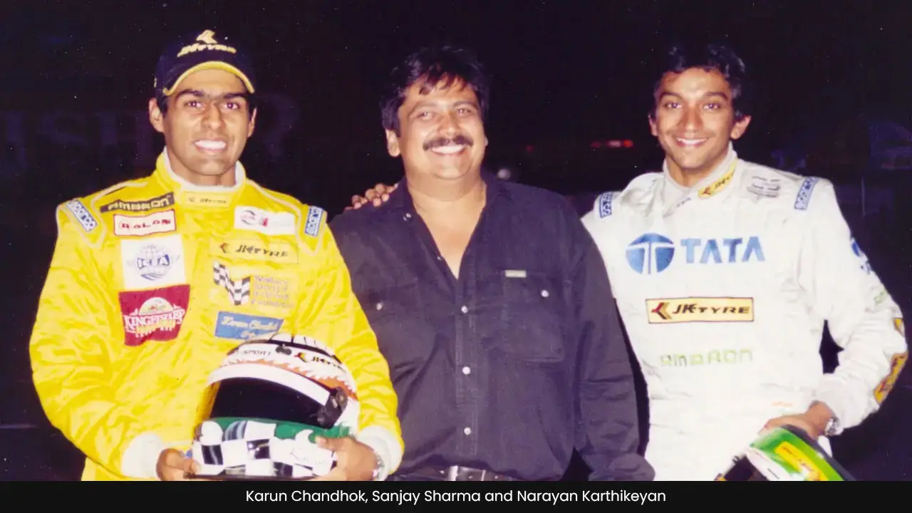 karun-chandhok,-Sanjay-Hardy-Sharma-and-narayan-karthikeyan.jpg