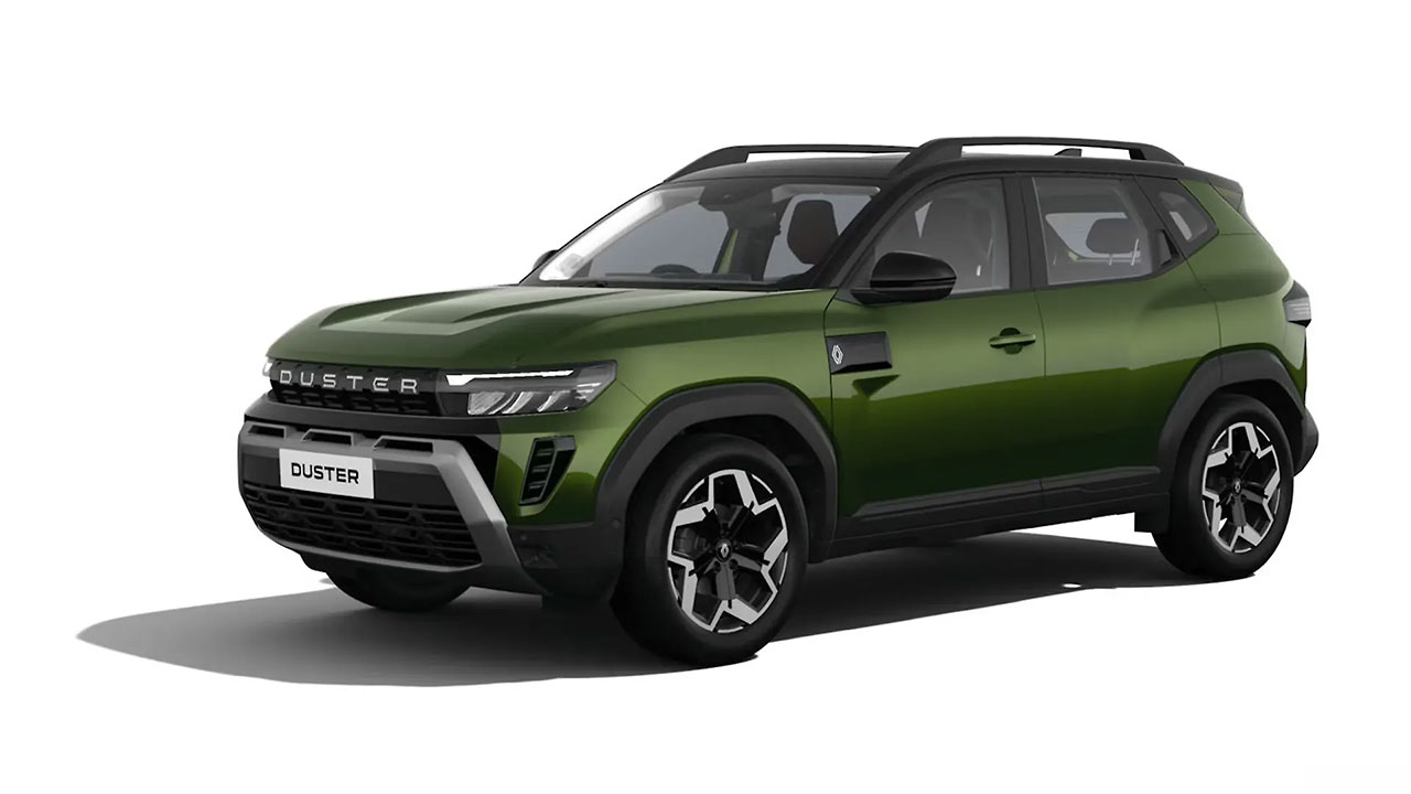 Renault Duster Mountain Jade Green with Stealth Black Roof