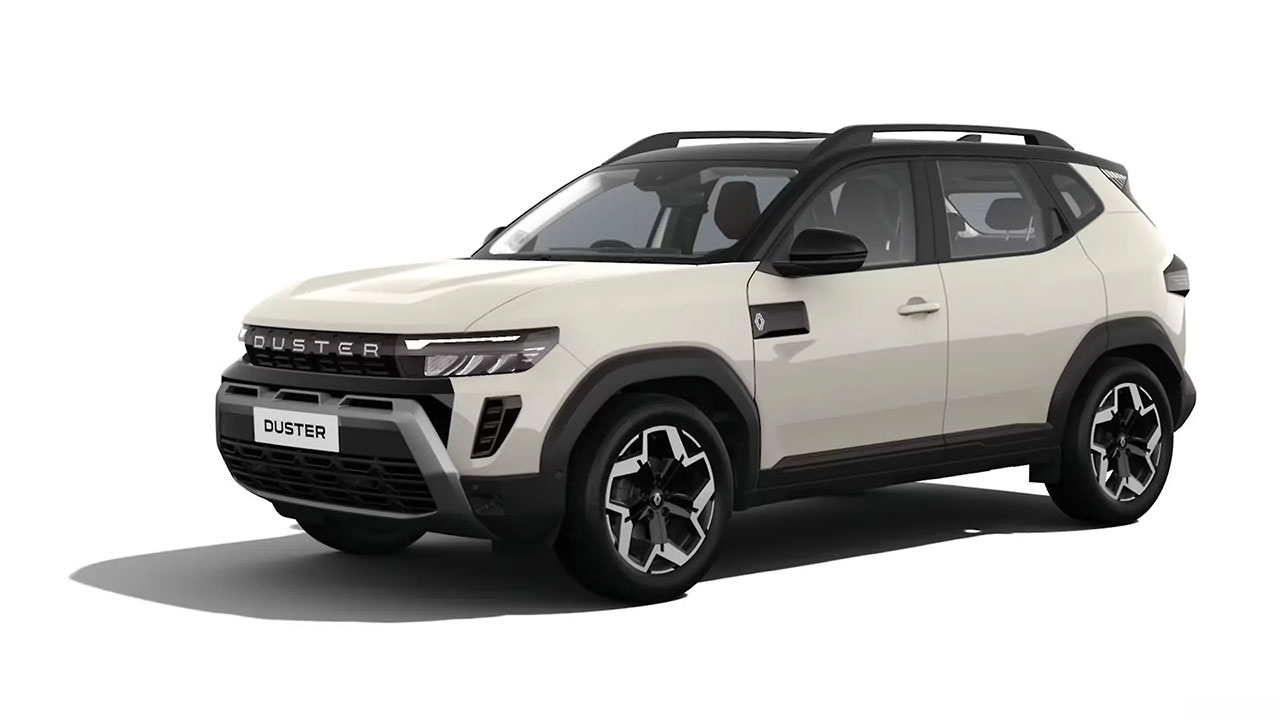 Renault Duster Pearl White with Stealth Black Roof