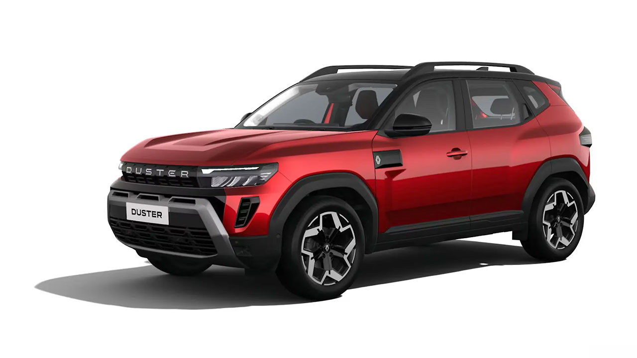 Renault Duster Sunset Red with Stealth Black Roof