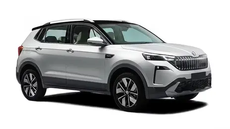 Skoda Kushaq Brilliant Silver with Black Roof