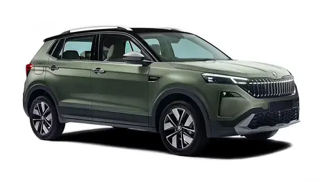 Skoda Kushaq Shimla Green with Black Roof