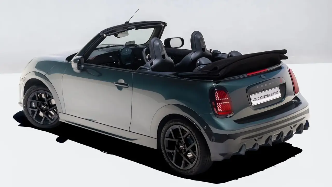 Mini Cooper Convertible S JCW Pack Rear Three Quarters.jpg