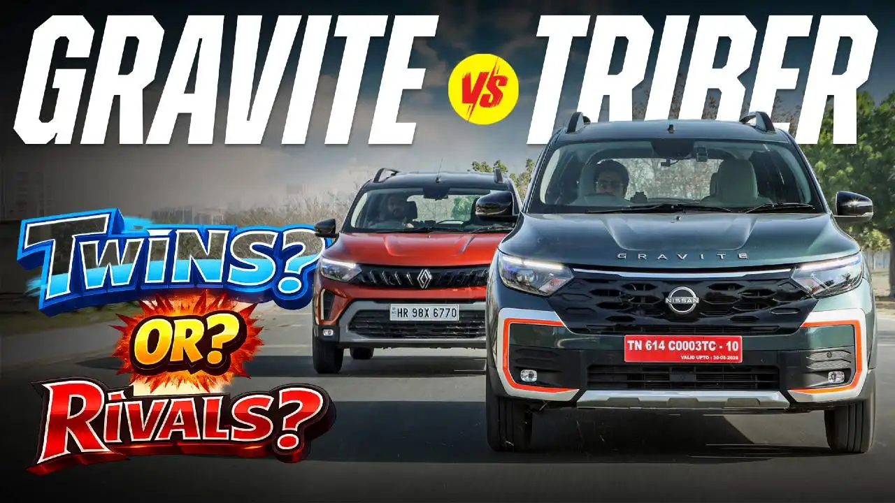 Renault Triber AMT Vs Nissan Gravite MT Comparison AutoX Video 1776833180217