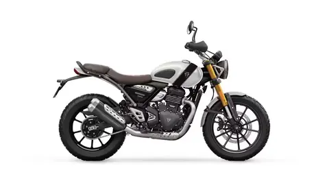 Triumph Scrambler 400 X Pearl Metallic White  Phantom Black