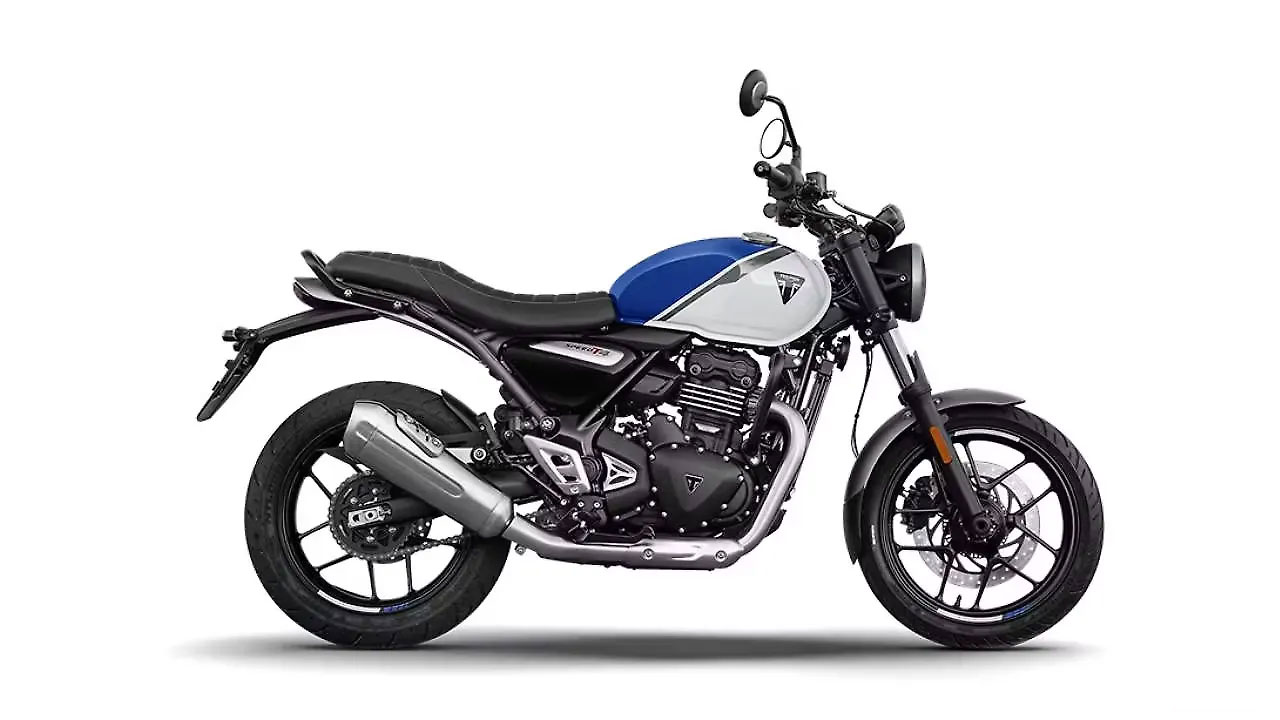 Triumph Speed T4 Caspian Blue  Pearl Metallic White