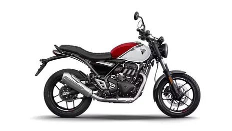 Triumph Speed T4 Lava Red Gloss  Pearl Metallic White