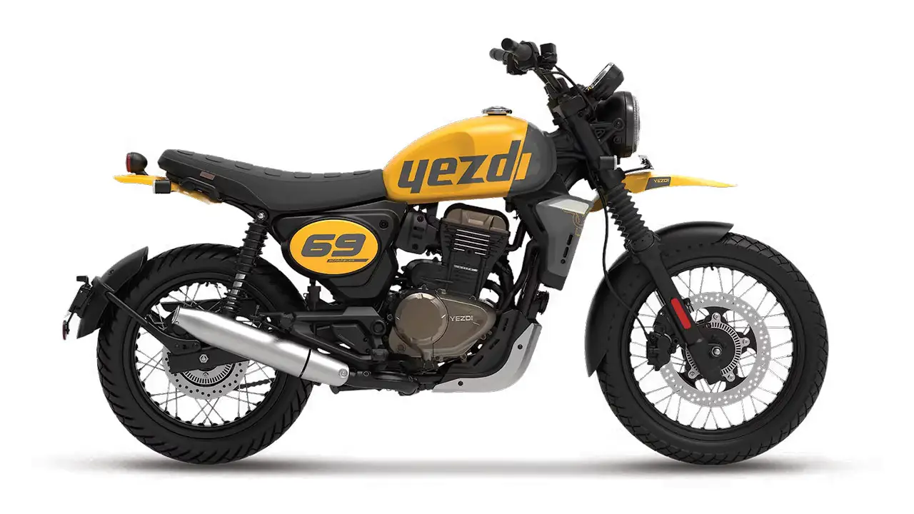 Yezdi Scrambler OG Yellow